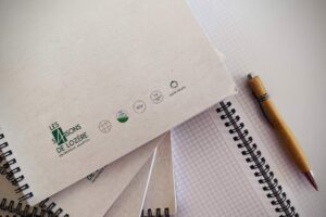 Cahier éco-responsable, fait à la main en Lozère